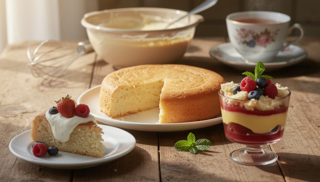 découvrez des idées délicieuses et créatives pour utiliser un biscuit de savoie, du dessert classique aux recettes originales faciles à réaliser.
