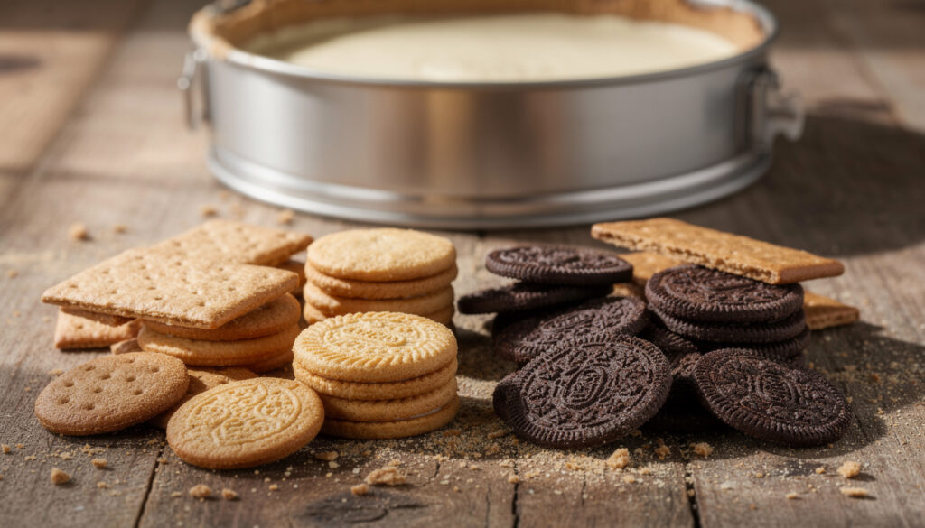 découvrez quel type de biscuit choisir pour réussir un cheesecake parfait, des biscuits classiques aux options originales pour une base délicieuse et croustillante.