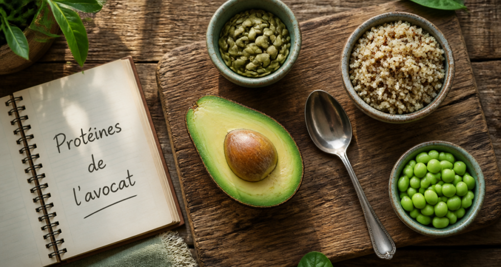 combien de proteine dans un avocat avec graines et edamame