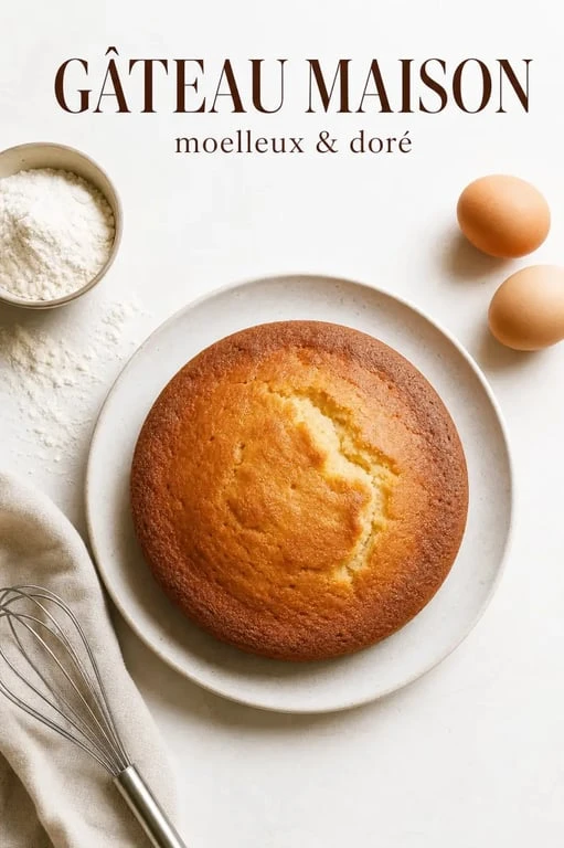 Gâteau moelleux réussi au Cookeo présenté sur une assiette