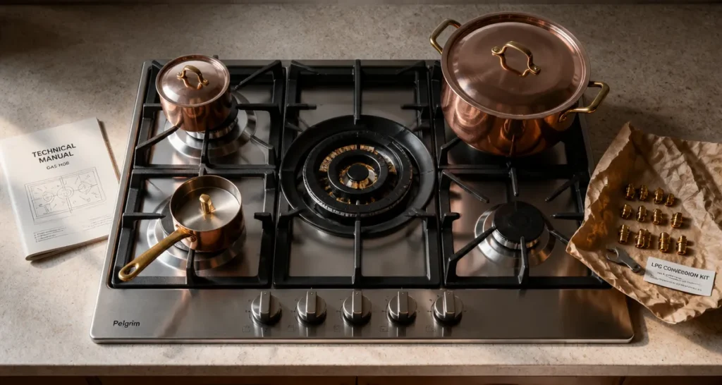 Meilleur plaque de cuisson gaz 5 feux encastrable, grilles fonte et brûleur wok