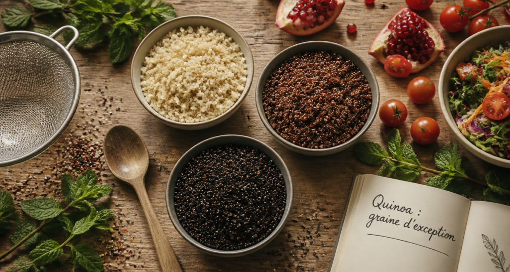 qu est ce que le quinoa bol tricolore table bois