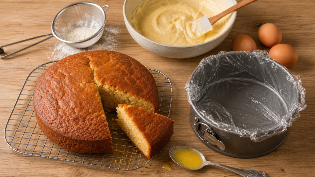 Recette gâteau cookeo facile : gâteau vapeur moelleux, vue du dessus