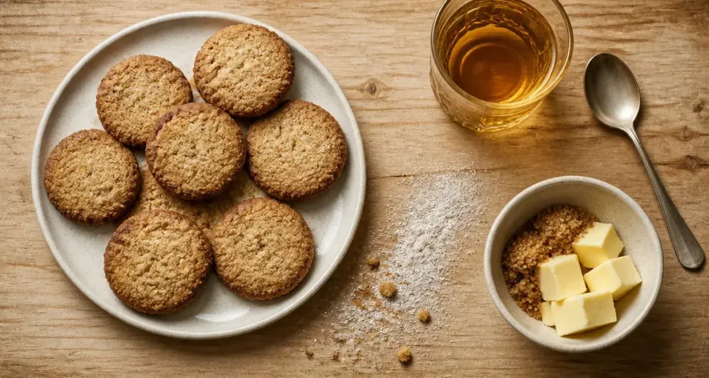 Biscuit sarrasin au blé noir, doré et friable