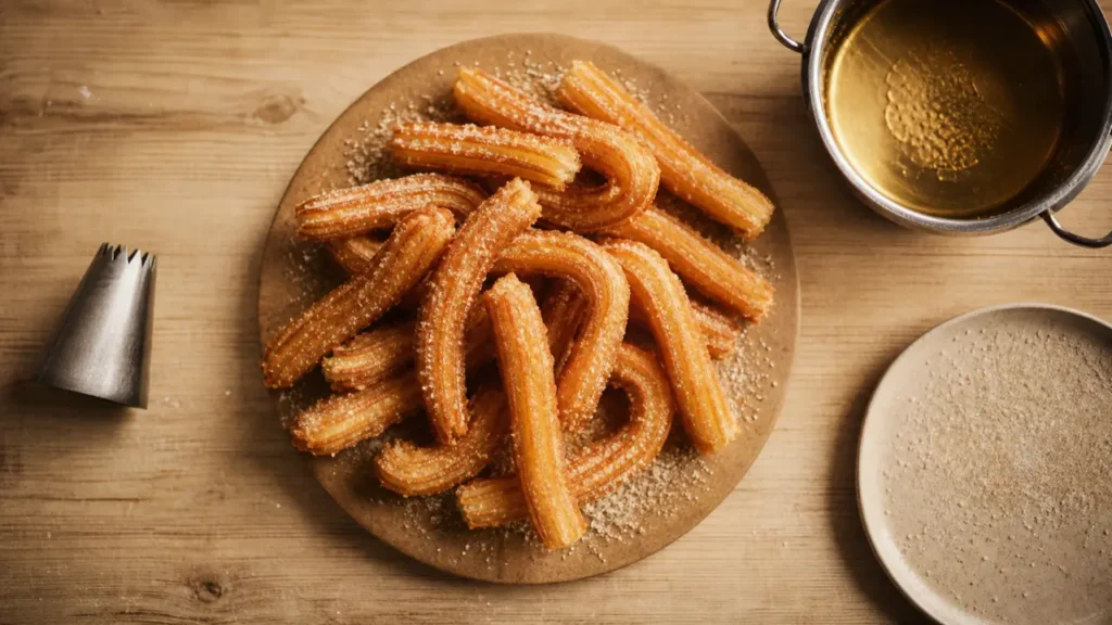 Véritable recette churros fête foraine : churros maison dorés en friture 170-180°C
