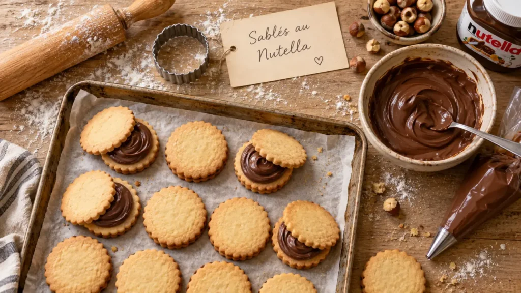 Biscuit au nutella recette : sablés au Nutella