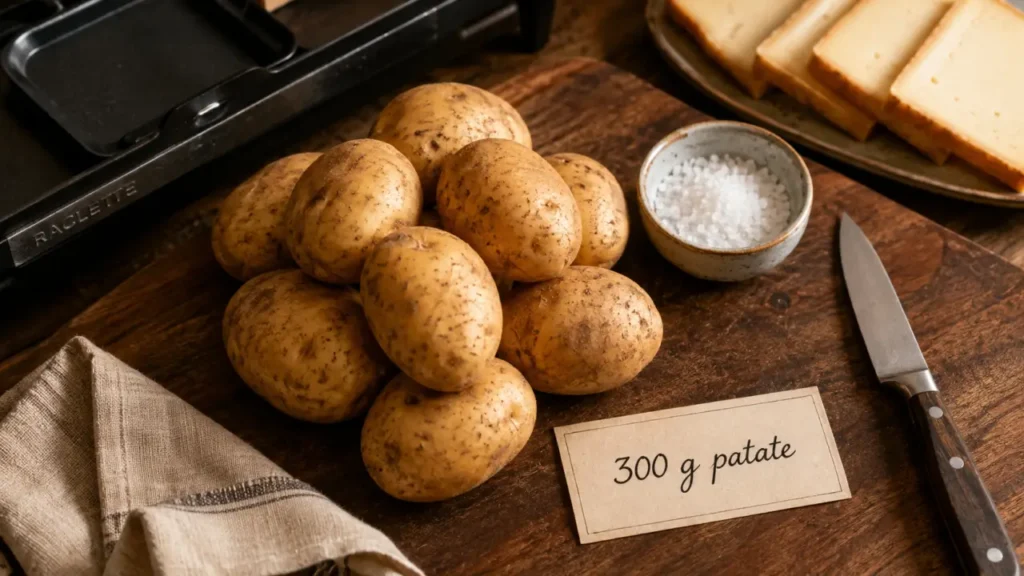 300 g patate par personne pour la raclette : combien de patate ?