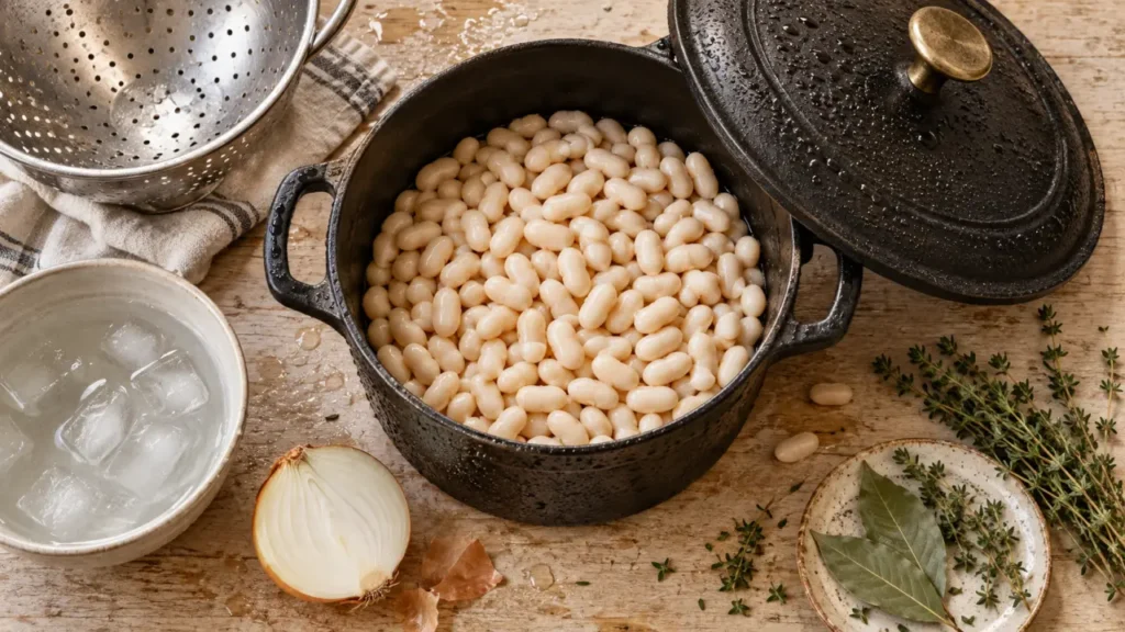 Comment faire cuire des haricot blanc : haricots blancs tendres avant cuisson
