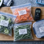 Congélation conservation à -18°C : sachets, boîtes et étiquetage