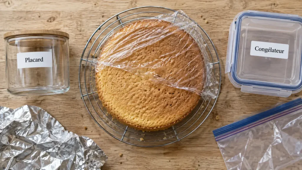 conservation genoise : film alimentaire et congélation