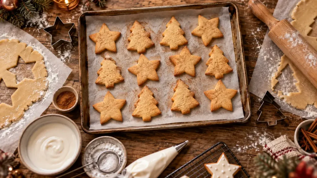Recette biscuit cannelle : biscuits au four 180°C et repos