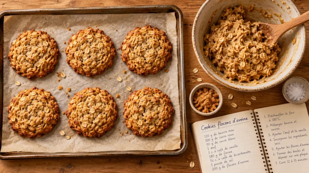 Recette biscuit flocons d avoine : cookies moelleux aux flocons d’avoine