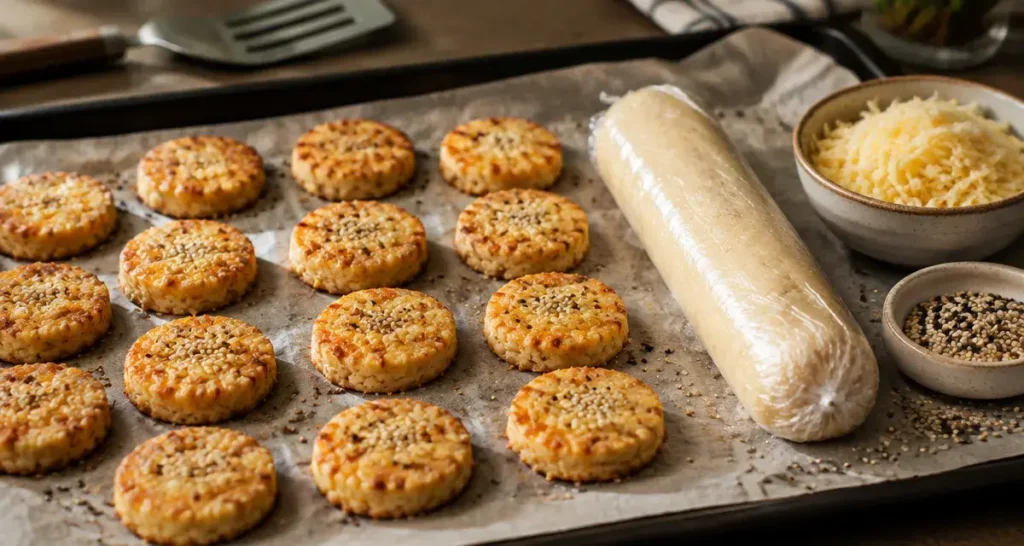 Biscuit apéritif recette : sablés au fromage froid, découpe nette, croustillant