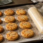 Biscuit apéritif recette : sablés au fromage froid, découpe nette, croustillant