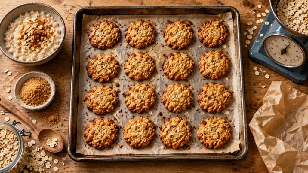 Recette biscuit flocon d avoine minceur marmiton : biscuits dorés à 180°C, croustillants